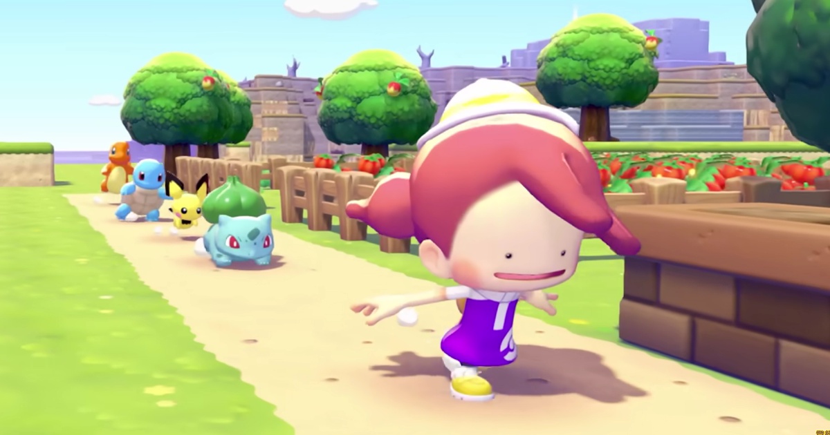 ぽこあポケモンのスローライフゲーム画面